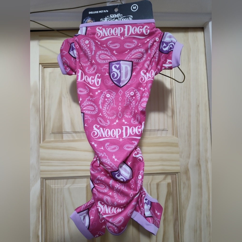 Pink Snoop Dogg Paisley Pajama Set